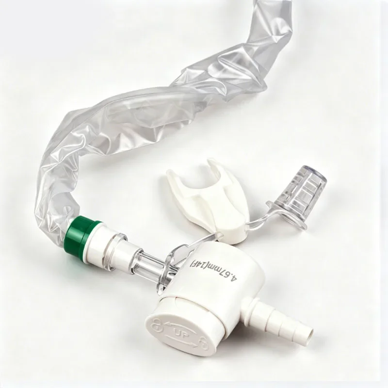 F12 F14 Medical Disposable Sealed Suction Tube 2 Pack Sterile Sputum Extraction Device for Negative Pressure Aspiration
