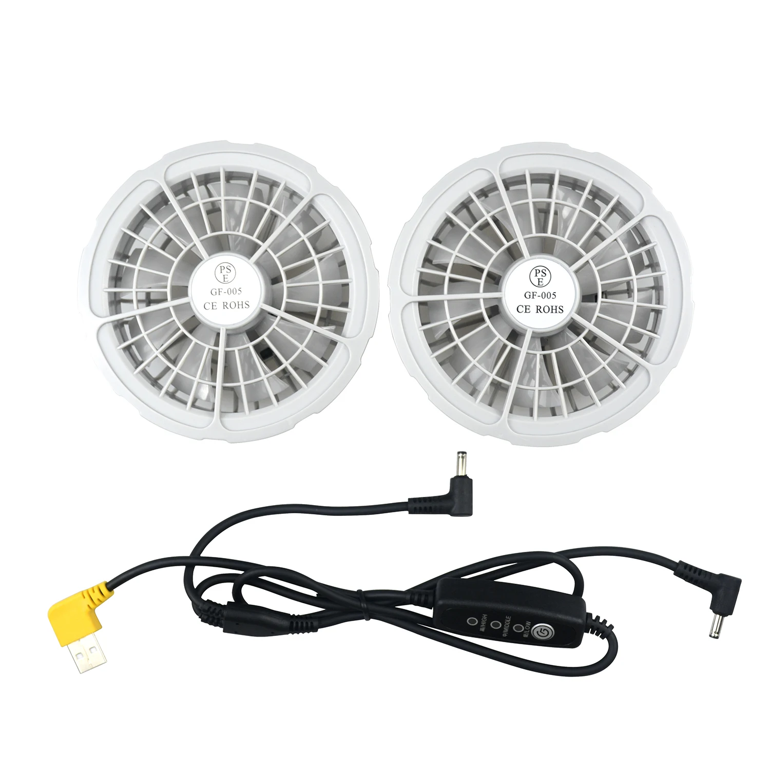 Outdoor Cooling Clothes Fans Summer Air-conditioned Clothes Accessories, 3 Speed/1 Speed Fan Work Clothes Brushless Strong Wind