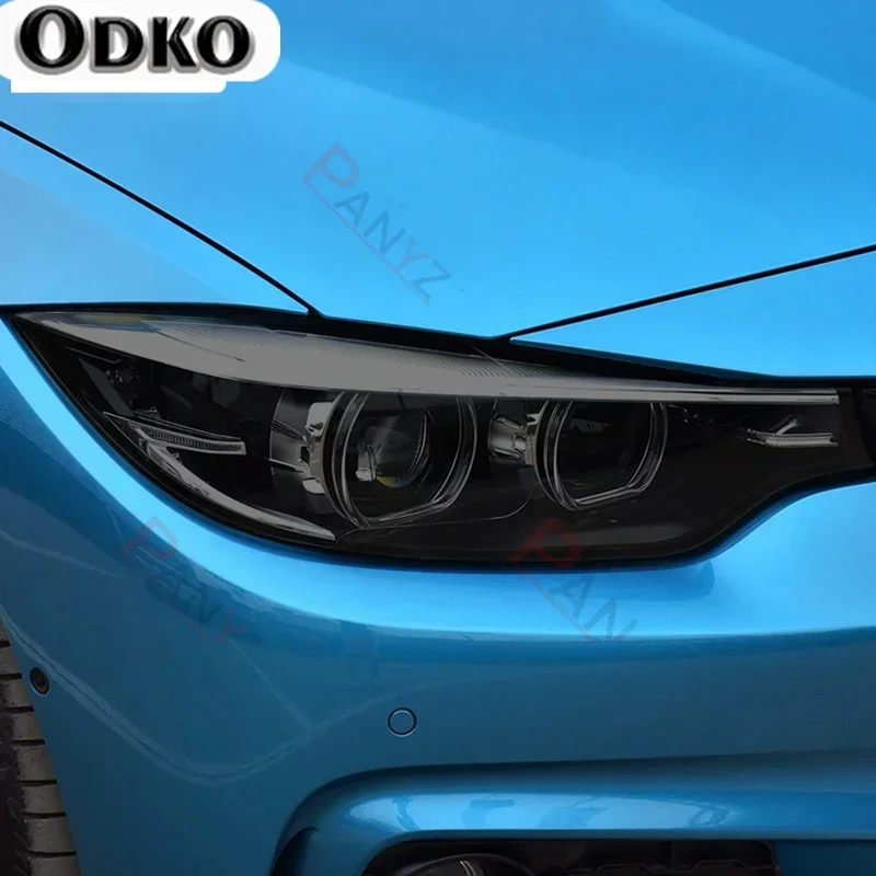 

2 шт. для BMW 4 серии F32 F33 F36, защитная пленка для фар автомобиля, восстановление фар, прозрачный черный защитный ТПУ
