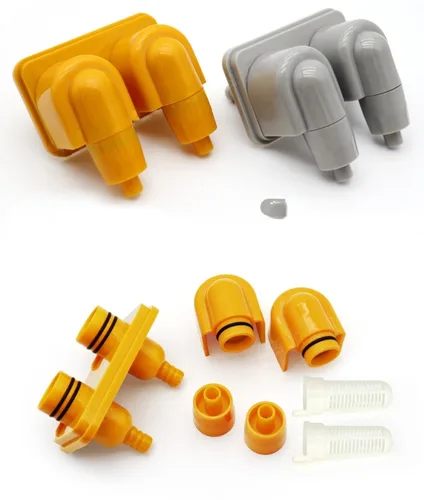 Imagen 2 del producto Silla Dental con filtro de succión fuerte, accesorios de silla Dental, equipo Dental, 2 agujeros