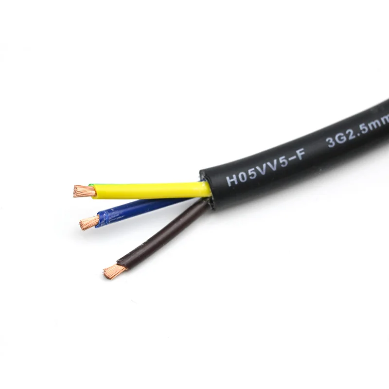 

High Flexible 3 Core Power Cable 1.5mm 2.5mm H05VV5-F AC Copper Main Power Cord Cable for Stage Light Led Panel
