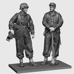 1/35 Resin Figure Assembled Model Kit Historical Military Miniature Mini Figurine Panzerknackers 2 People Unassembled Unpainted