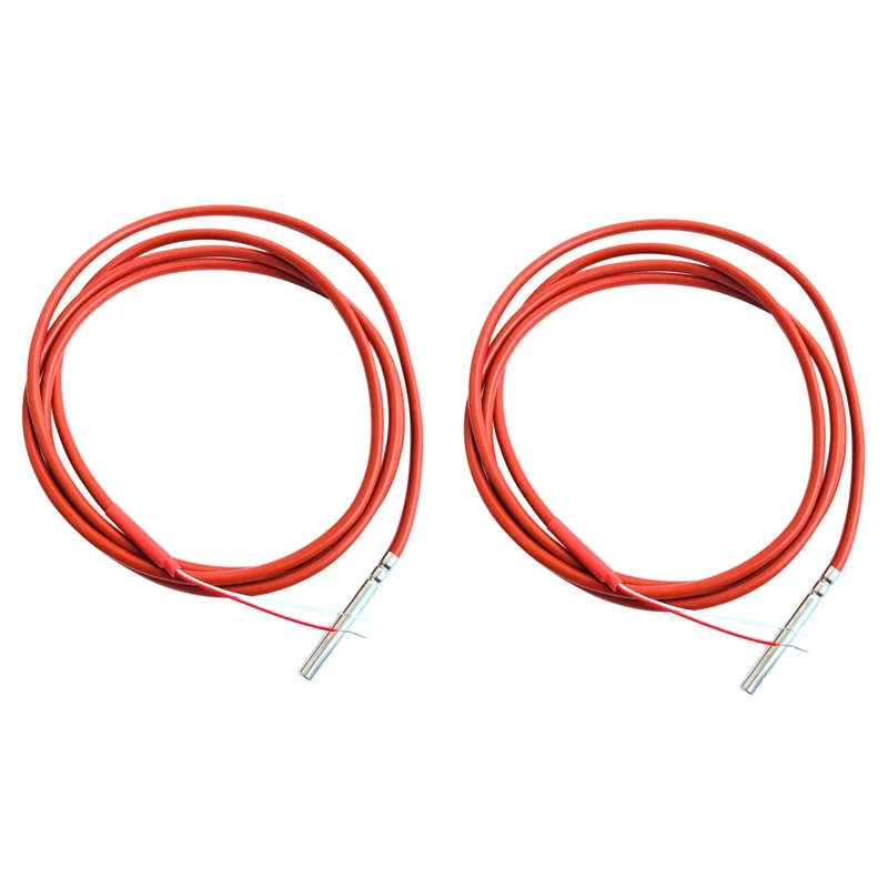 HOT SALE 3X 2 Wire PT1000 Temperature Sensor Thermistor Silicone Gel Coated 1.5Meters Probe 45Mm X 5Mm -50-180 Centigrade Rtds