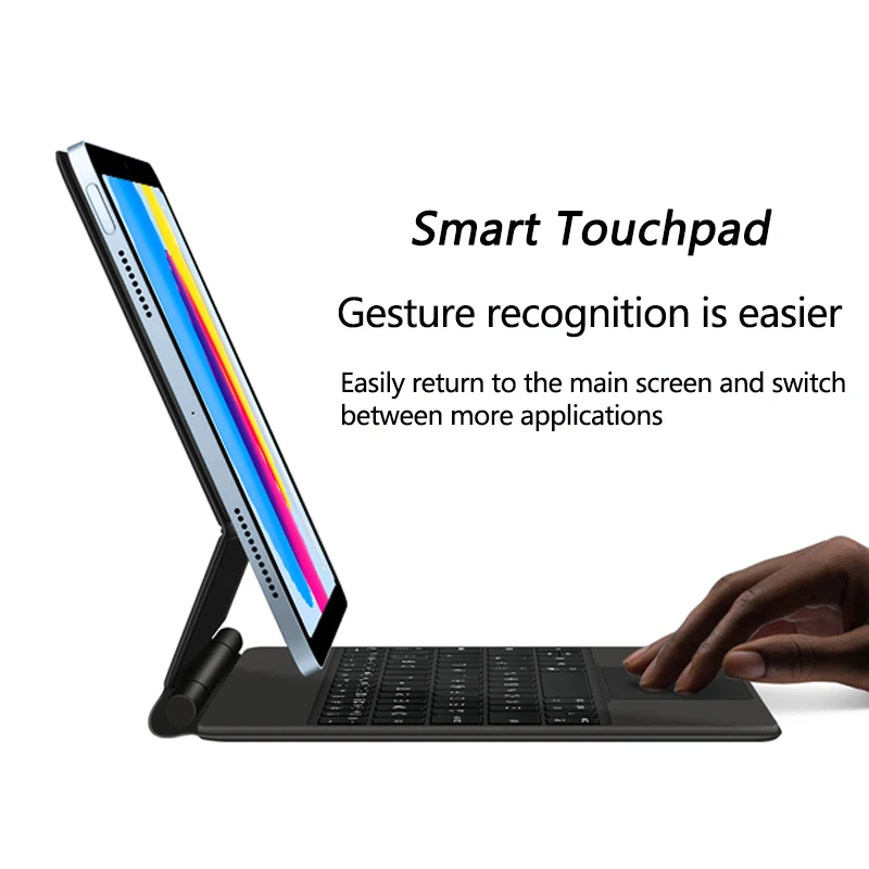 Magic Keyboard Stand Adjustable angle For iPad 10 10th Gen 2022 10.9" A2696 Tablet Touchpad Backlight Magnetic Keyboard Cover