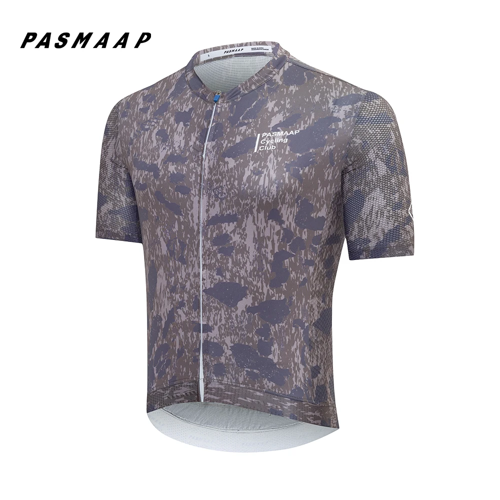 PASMAAP-Cycling Jersey for Men, short Sleeve, Pro Team, MTB, Road Bike Clothing, Breathable Bicycle Shirts, 2025