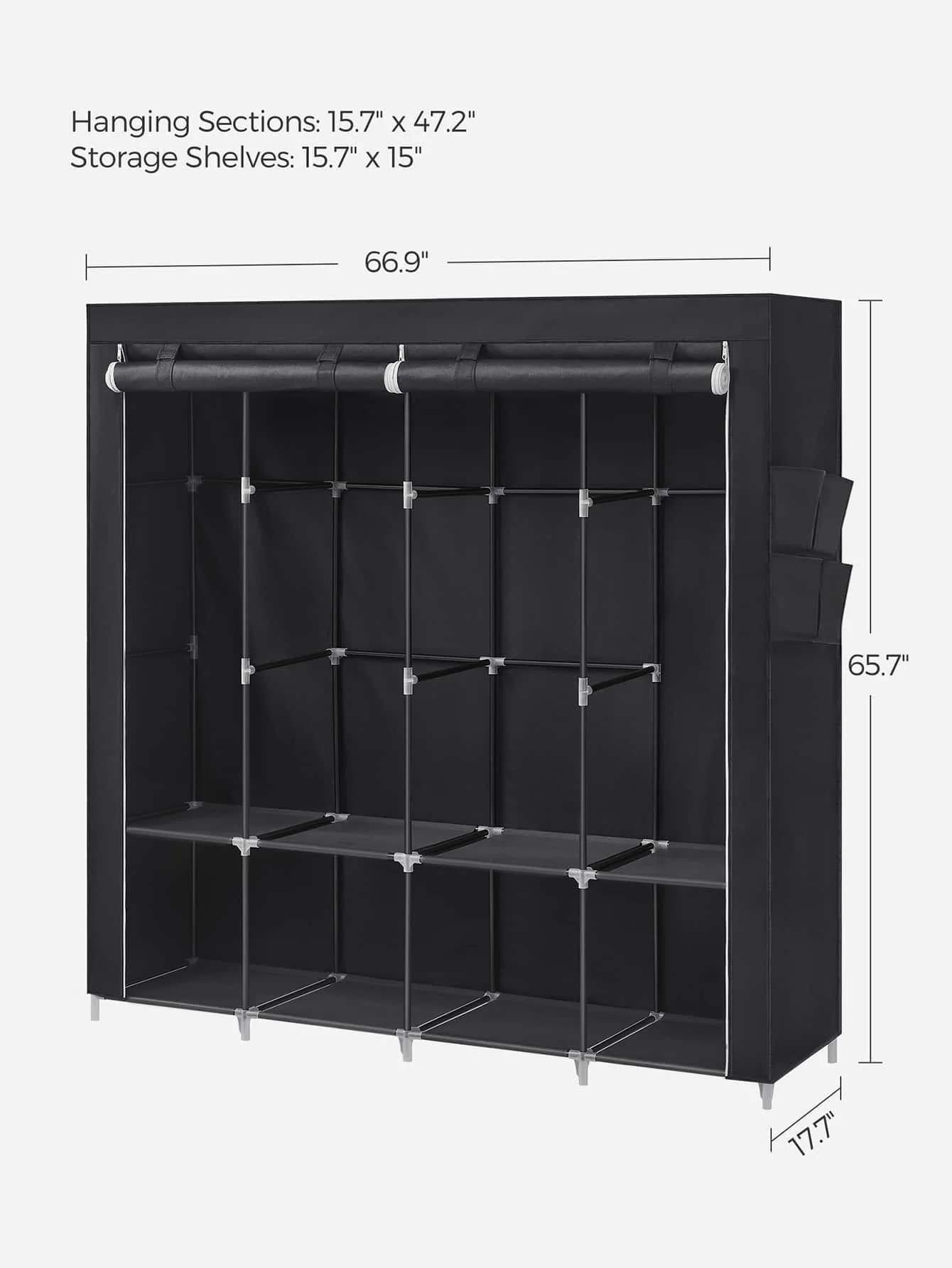 Mobiler Kleiderschrank, Kleide – Wardrobe Closet Portable Fabric Cover Bewertung und Preis