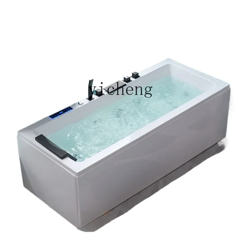 W31-household acrylic bathtub small apartment smart thermostatic bathtub surfing double skirt bathtub