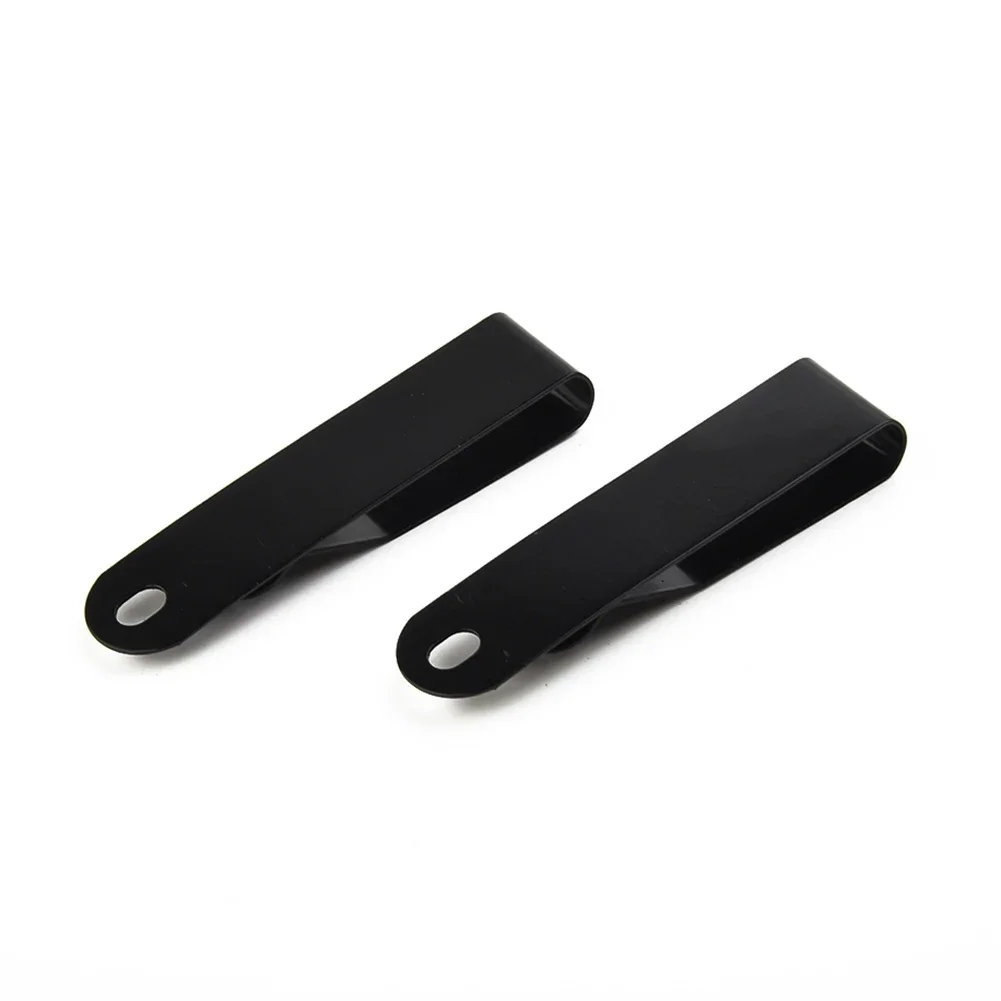 2PCS Small Sheath Holster Quick Clips Cutter Manganese Steel Belt Clip Buckle DIY Carrying Clip Hunting Accessories