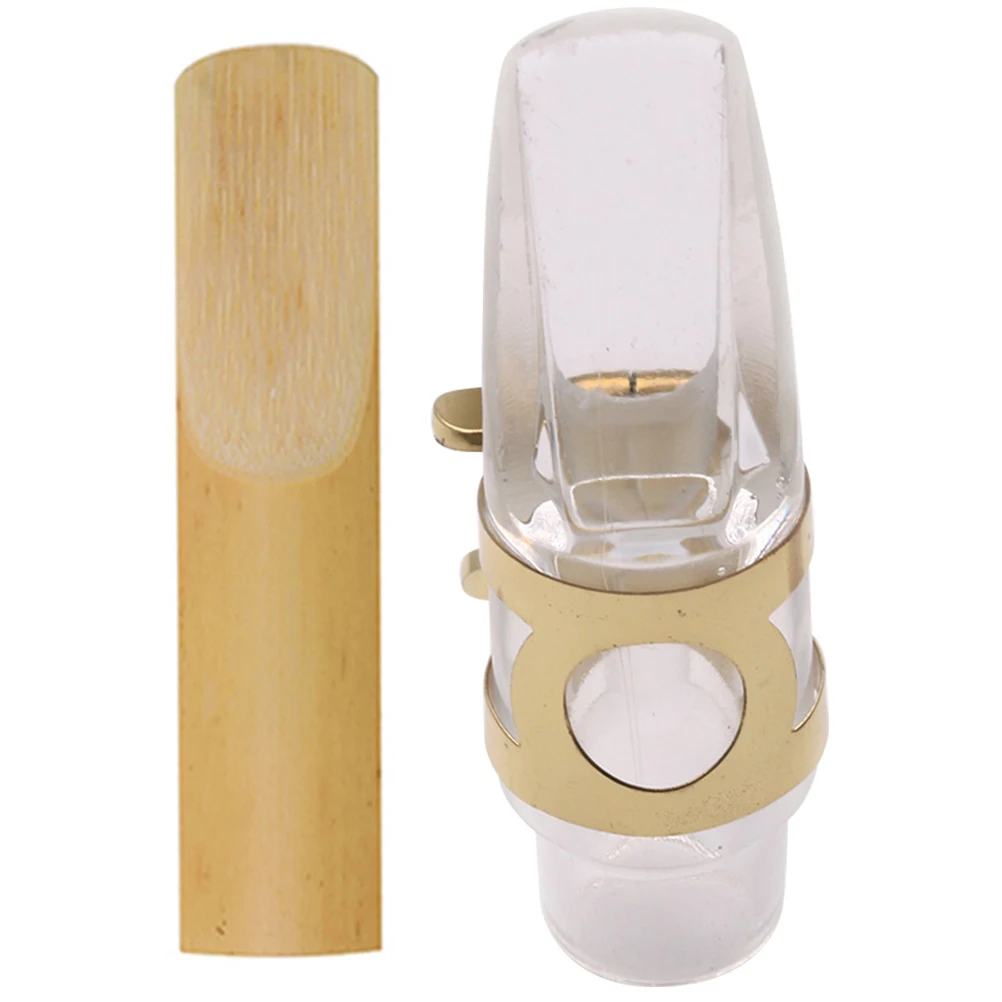 

Saxophone Mouthpiece and Reed Alto Fastener Jazz Kit Acrylic Accessories Mouthpieces