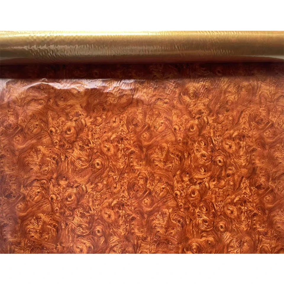 0.5cm*2M Peach Wood Water Transfer Printing Film, Car Interior DIY Color Change Hydrographic Printing Film 12471