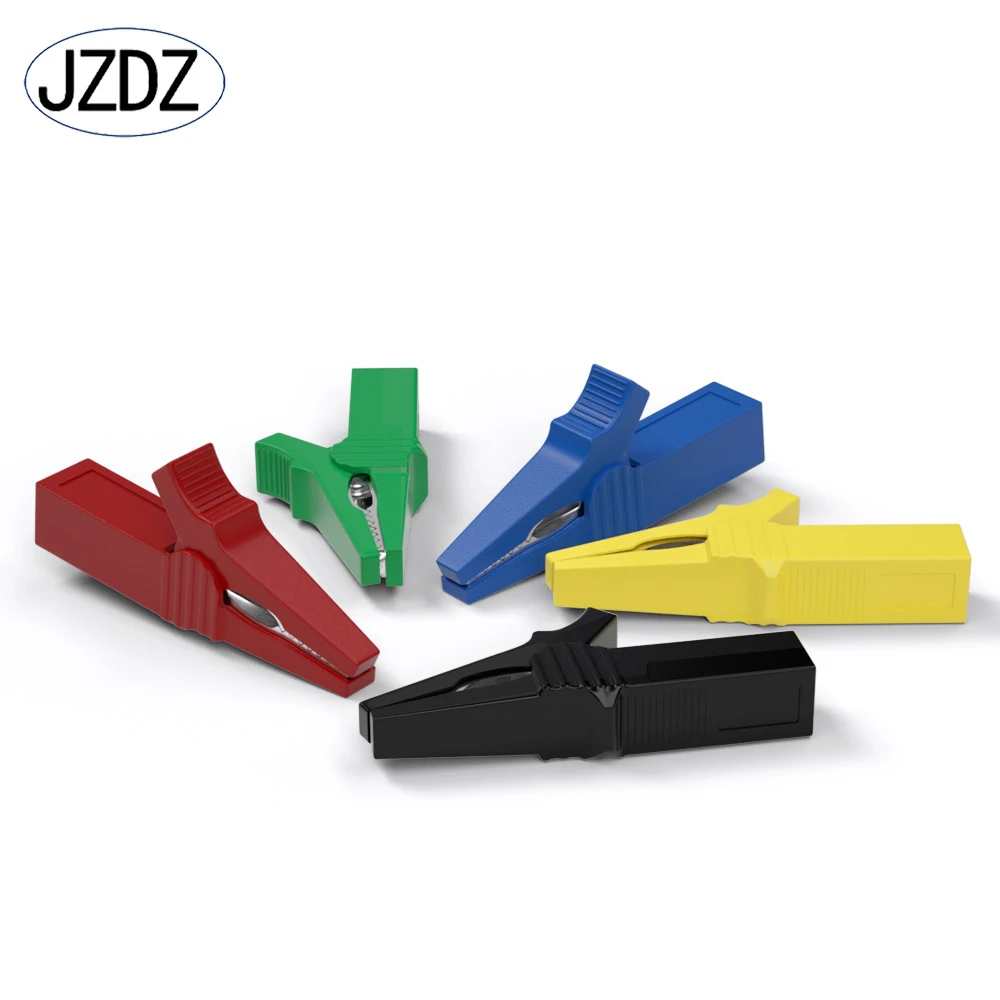 JZDZ 5Pcs Insulation Alligator Clips Metal Crocodile Clamp Test Accessories DIY Electrical Tools J.60037