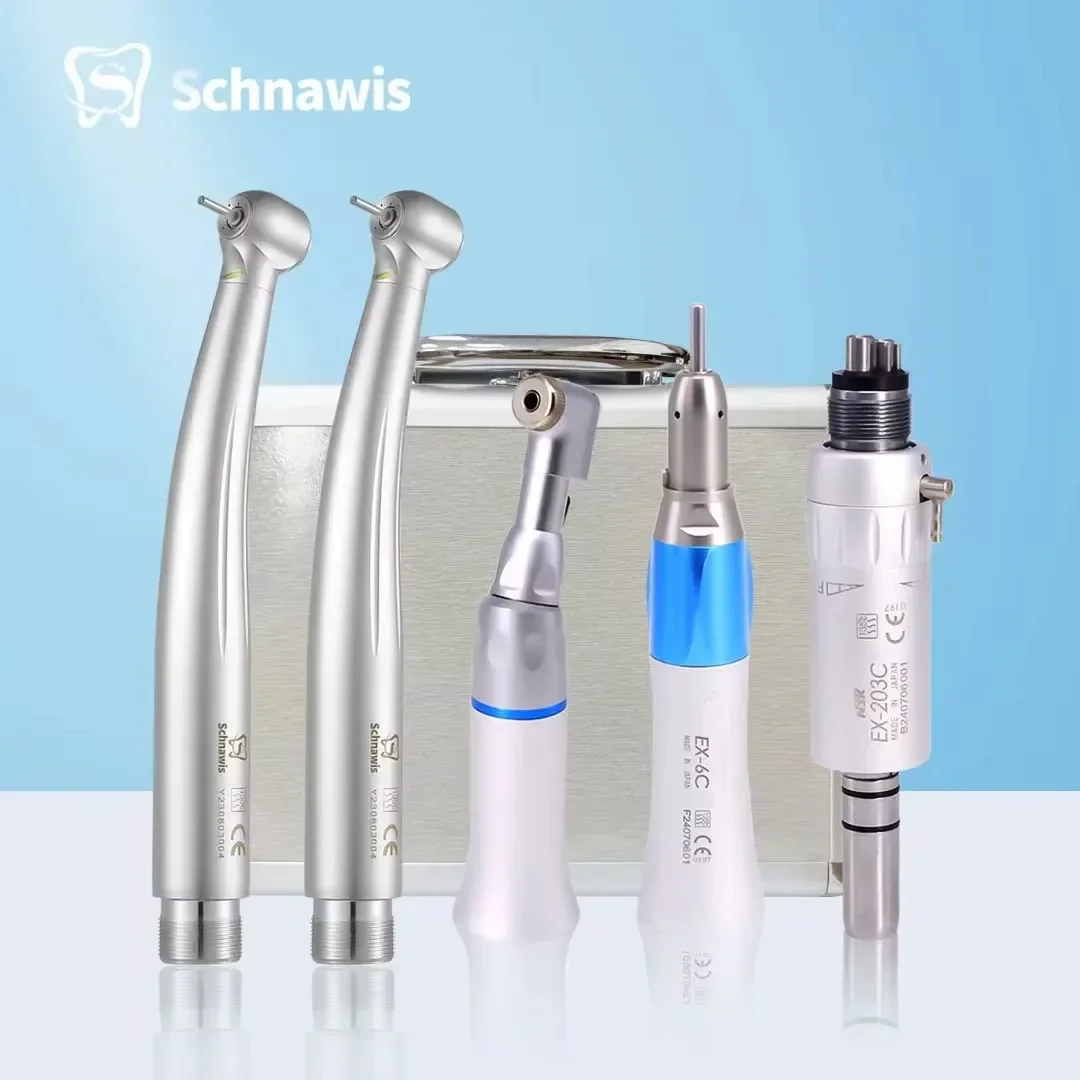 EC Dental 1:1 Direct Drive Contra Angle Low Speed Handpiece Polishing  Tools Set M500LG M600LG Pana-Max2 Turbine Handpiece