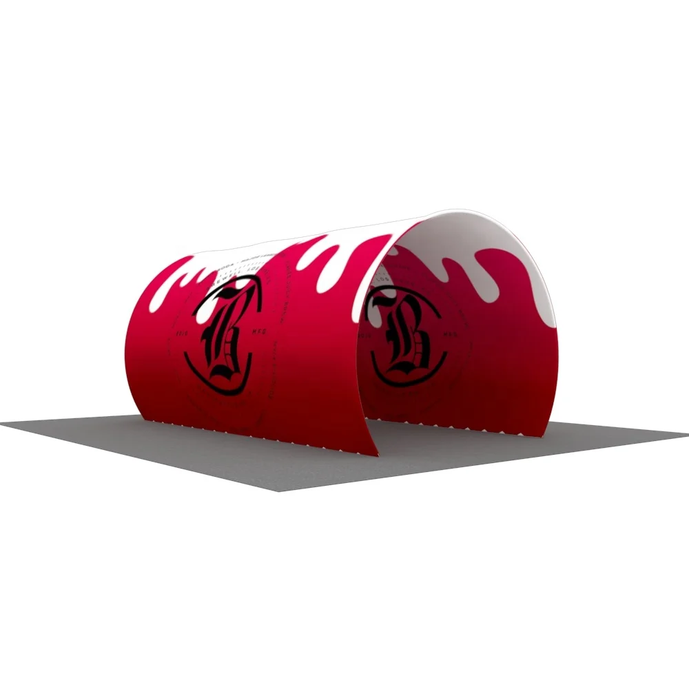 

Портативный дизайн на заказ быстрая сборка вечерние рекламная Складная Алюминиевая Водонепроницаемая Натяжная ткань Арка стрейч туннель