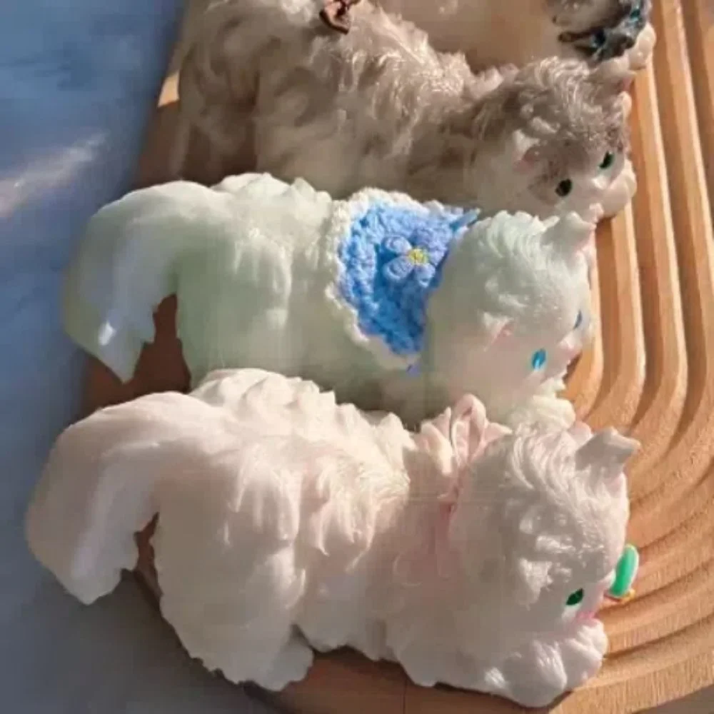 귀여운 긴털 페르시안 고양이 스퀴즈 장난감 수제 릴렉스 스트레스 키티 스퀴즈 장난감 귀여운 슬로우 리바운드 선물 장난감