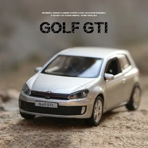 Presenter för barn 5-tums simulering utsökta diecasts och leksaksfordon RMZ city bilstyling Golf GTI 1:36 legeringsmodell metallbil 12 best sales VW Golf 4 Miniatyr - №8