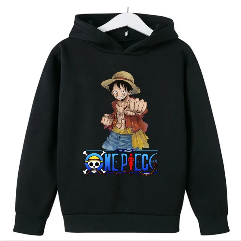 

One Piece Men's High-end Quality Hoodie Luffy Print Long Sleeve Autumn and Winter Basic Simple New Streetwear Sweatshirt Jacket