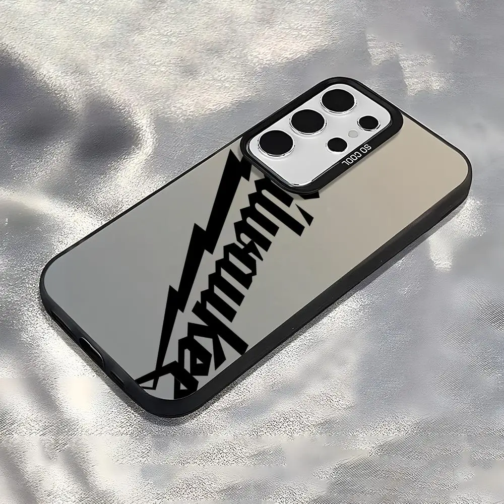 حافظة لهاتف سامسونج جالاكسي S25 Edge S24 S23 S22 S21 S20 Ultra Funda غطاء فضي من السيليكون