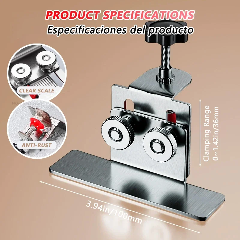 Cabinet Door Mounting Jig, Adjustable Cabinet Door Installation Positioner, Easy Install Woodworking Clamp Furniture Tools