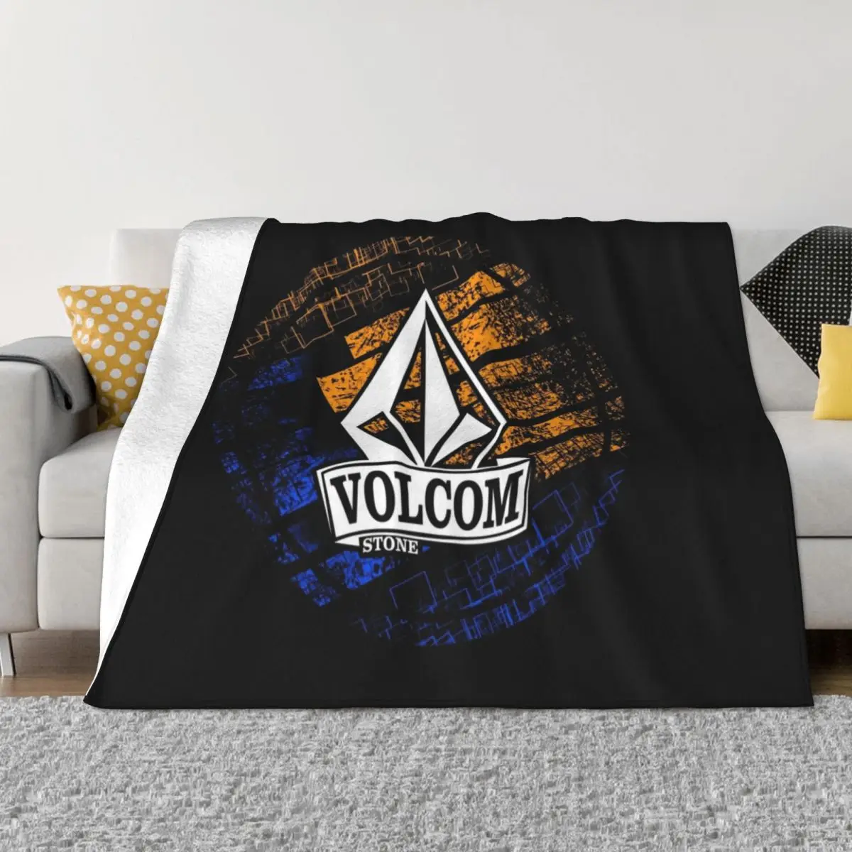 volcom-stone Throw Blanket For Decorative Sofa Decorative Sofas Plaid on the sofa Blankets