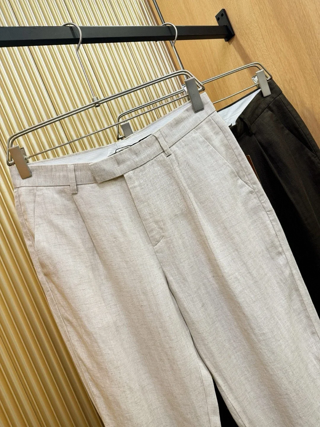 

LP Italian old money wind tencel linen business straight casual pants 25ss