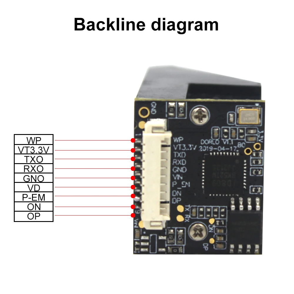 500DPI Fingerprint Capture Sensor Single Chip Fingerprint Processor Optics Fingerprint Module Verify And Identify UART USB SPI