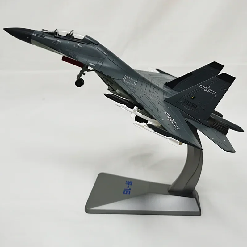 2024 New Hot Sale Home Decor 1:72 Ratio J-16 Model Aircraft J-16 Fighter Metal Military Diecast Plane Model Collection Toy Gift