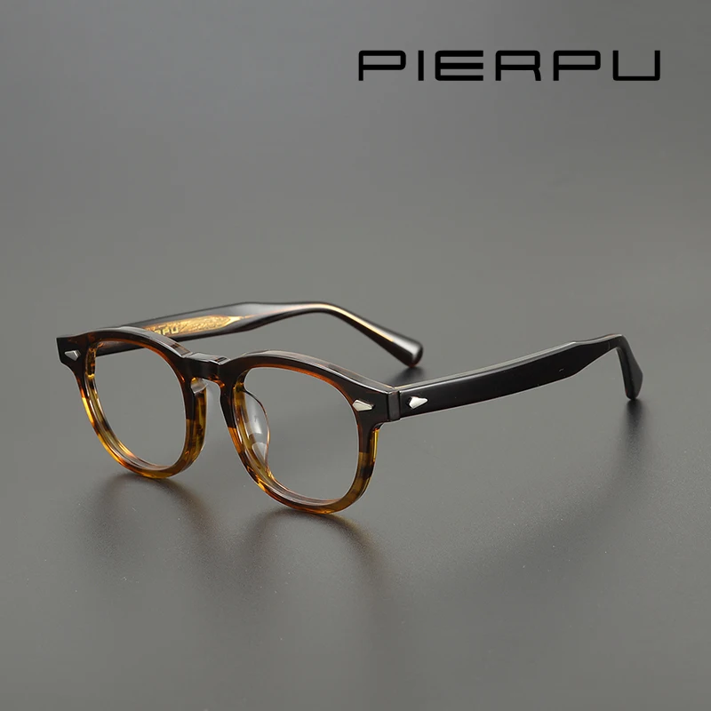 Johnny Depp Lemtosh Prescription Eyeglasses Men Optical Glasses Frame Women Luxury Brand Vintage Acetate Myopia Male Clear Lens