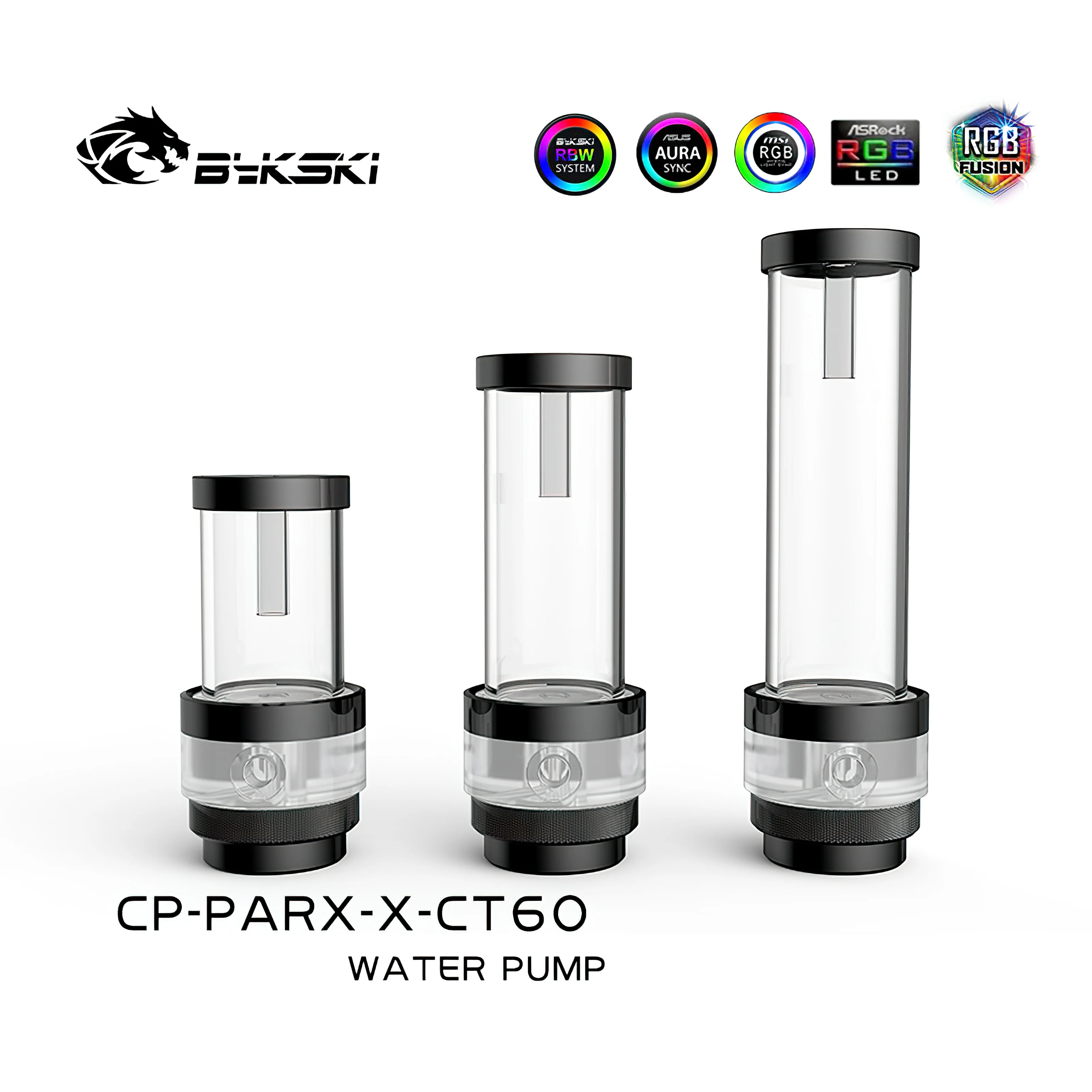 

Bykski 60mm Water Cooling Combo Integrated Reservoir Pump Acrylic 330L CP-PARX-X-CT60