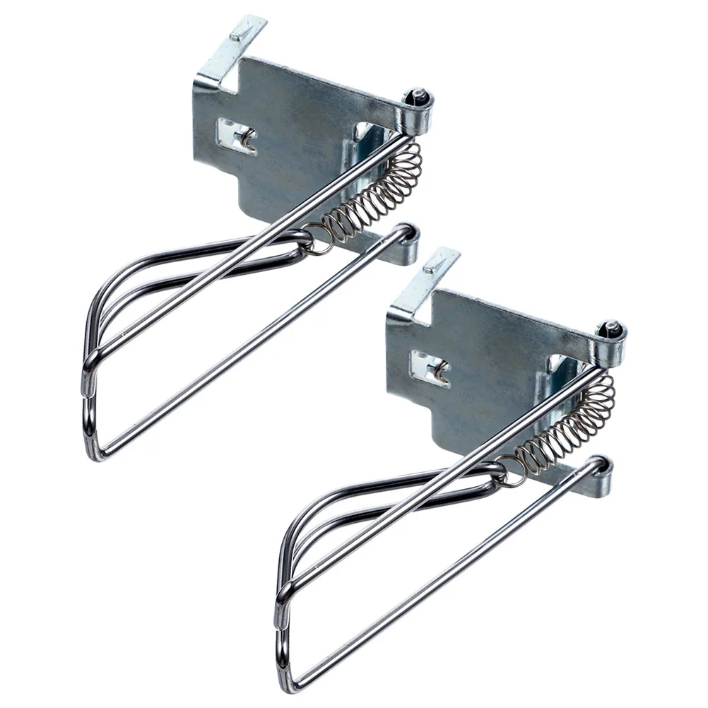 

2 Pcs Cashier Box Clip Money Organizer Tray Insert Register Ferroalloy Clips for