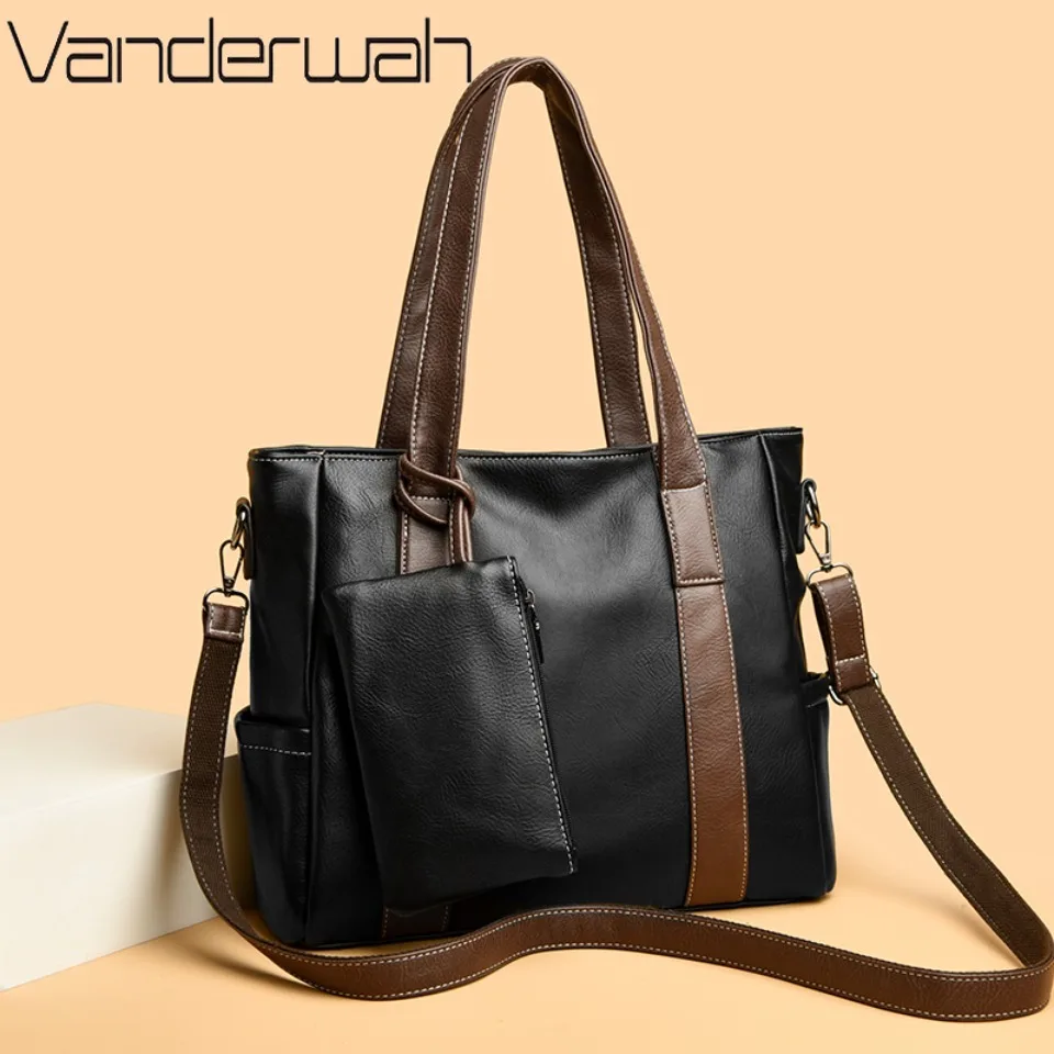 

Top Quality Large Leather Shoulder Crossbody Bags for Women Luxury Hand Bags Designer Casual Tote Commuting Purses And Handbags