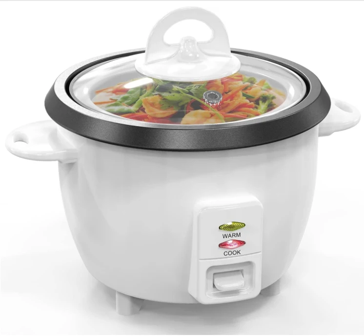 Rice cooker 10 cups raw steamer and food steamer (20 cooked), electric rice cooker for fast cooking, removable non-stick pan