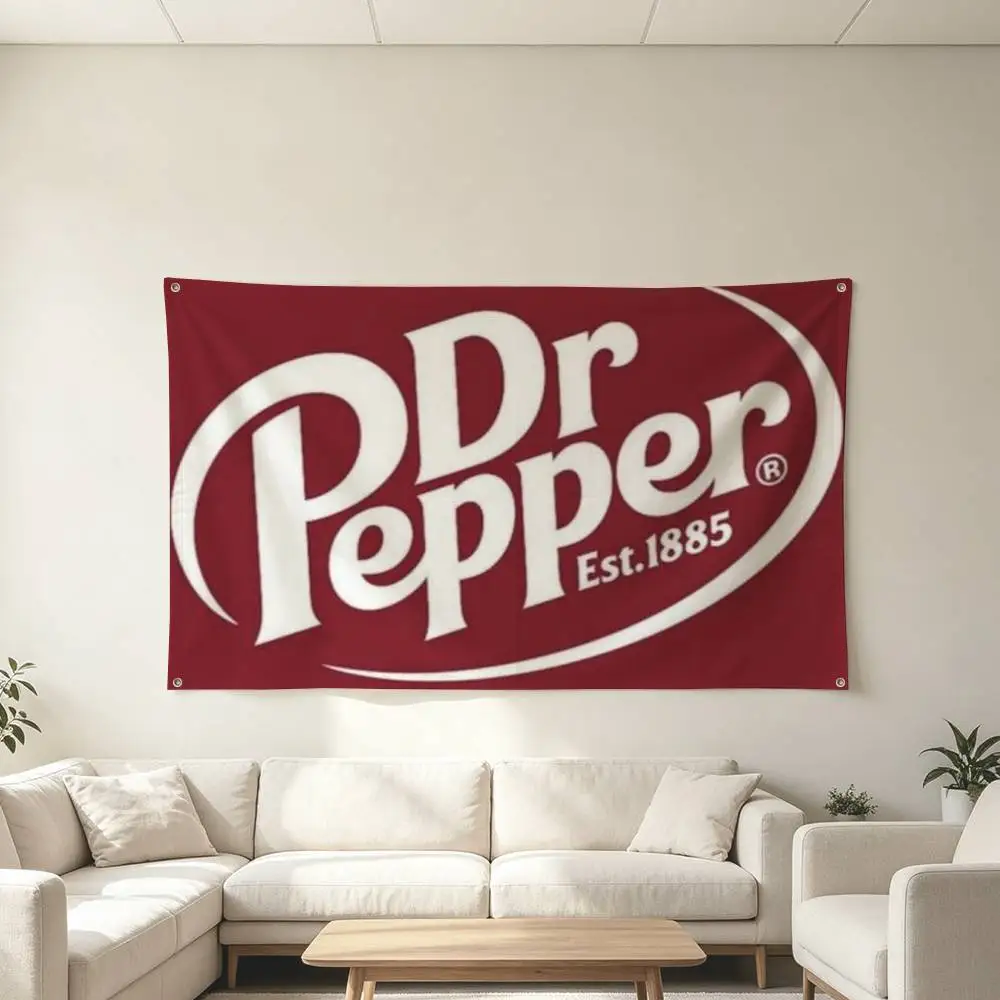 Cherry D-Drink Dr Pepper Flag Suitable For Party Club Outdoor Interior Wall Decoration Banner Fans Gift