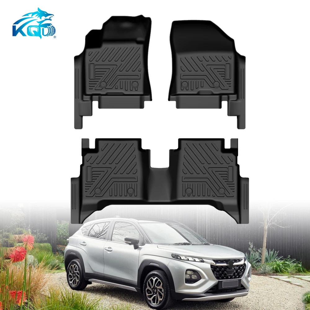 KQXDurable Wholesale All-weather Waterproof Auto Accessories TPE Luxury Car Mats Car Floor Mats for Suzuki FRONX HYBRID 2025