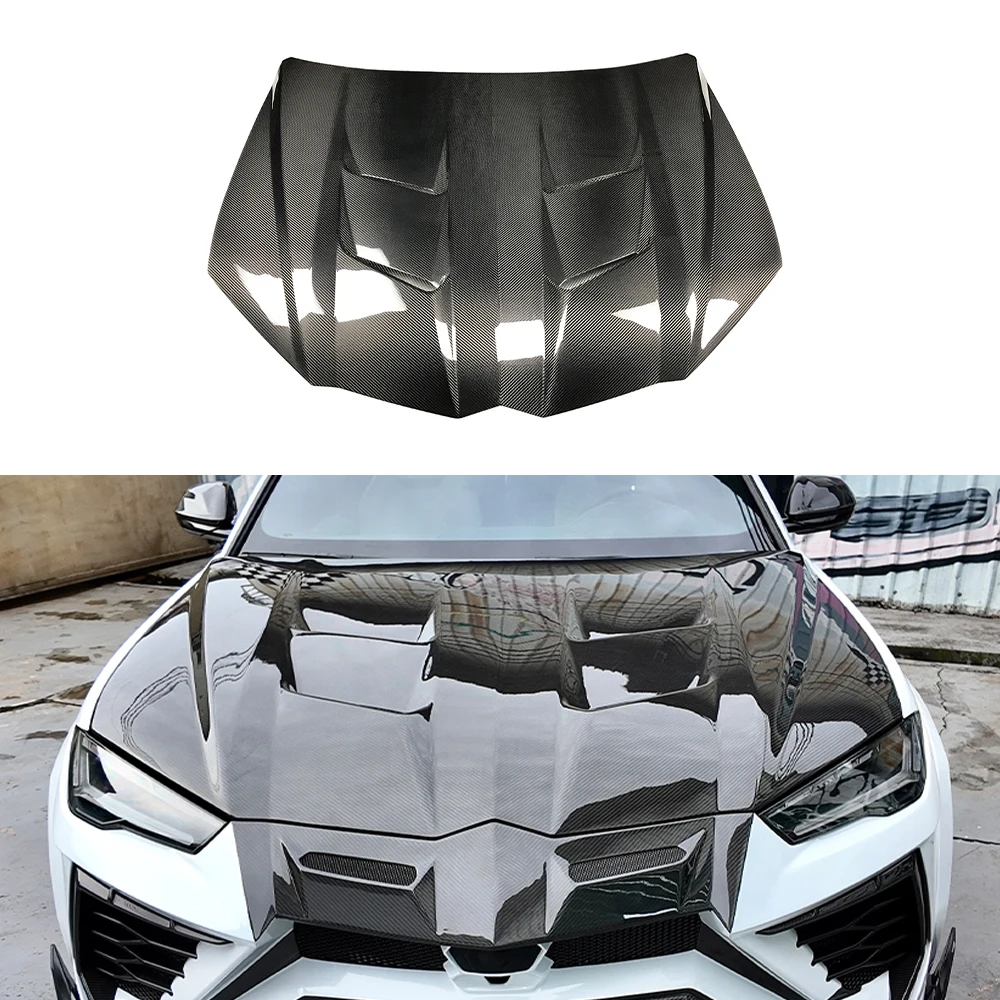 For Lamborghini Urus SM Style Real Dry Carbon Fiber Front Bonnet Hood 100% Tested Well