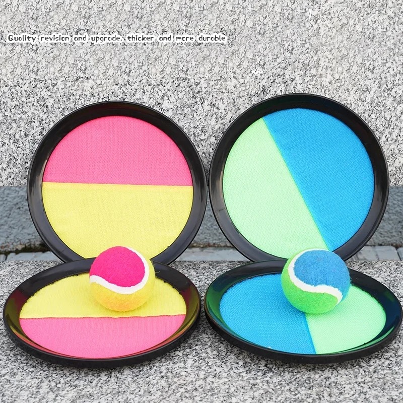 1Set Bambini Ventosa Palla appiccicosa Giocattolo Sport all'aria aperta Cattura la palla Gioco Set Lancio e cattura Giocattoli interattivi all'aperto genitore-figlio