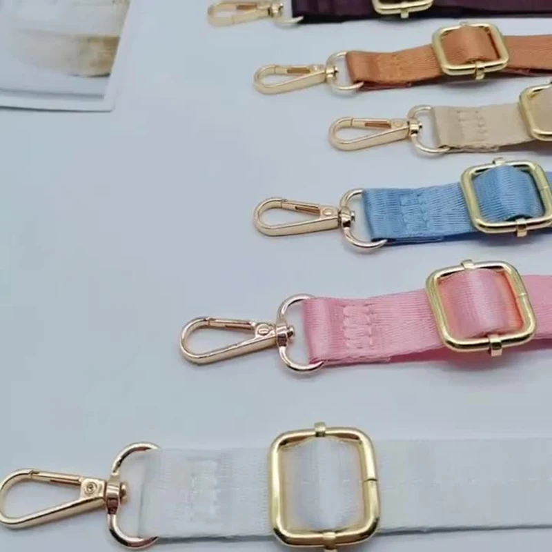 7 Pieces in a Pack of Solid Color DIY Wallet and Bag Making Shoulder Straps, Crossbody Bag Straps, Adjustable Shoulder Straps, Fashionable and Versatile Long Straps, Bag Accessories