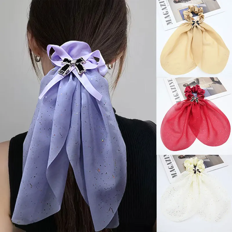 الأمعاء الغليظة رباط شعر أنثى القوس الحلو عقال إكسسوارات الشعر لطيف الكرة القبعات الصيف الدانتيل ورود رأس حبل الشعر #1