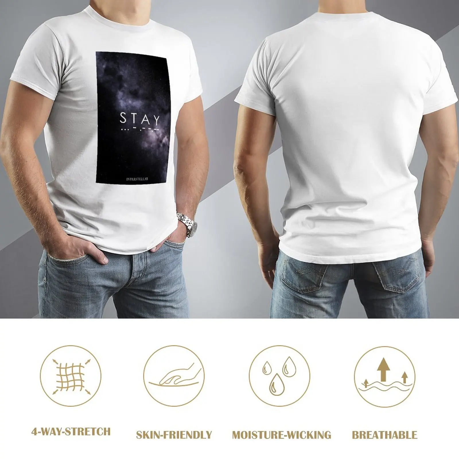 Interstellar Cooper Science Fiction Film Endurance Stay 12 T-shirts Casual Graphic T-shirt Fresh Motion  Funny Novelty Aactivity