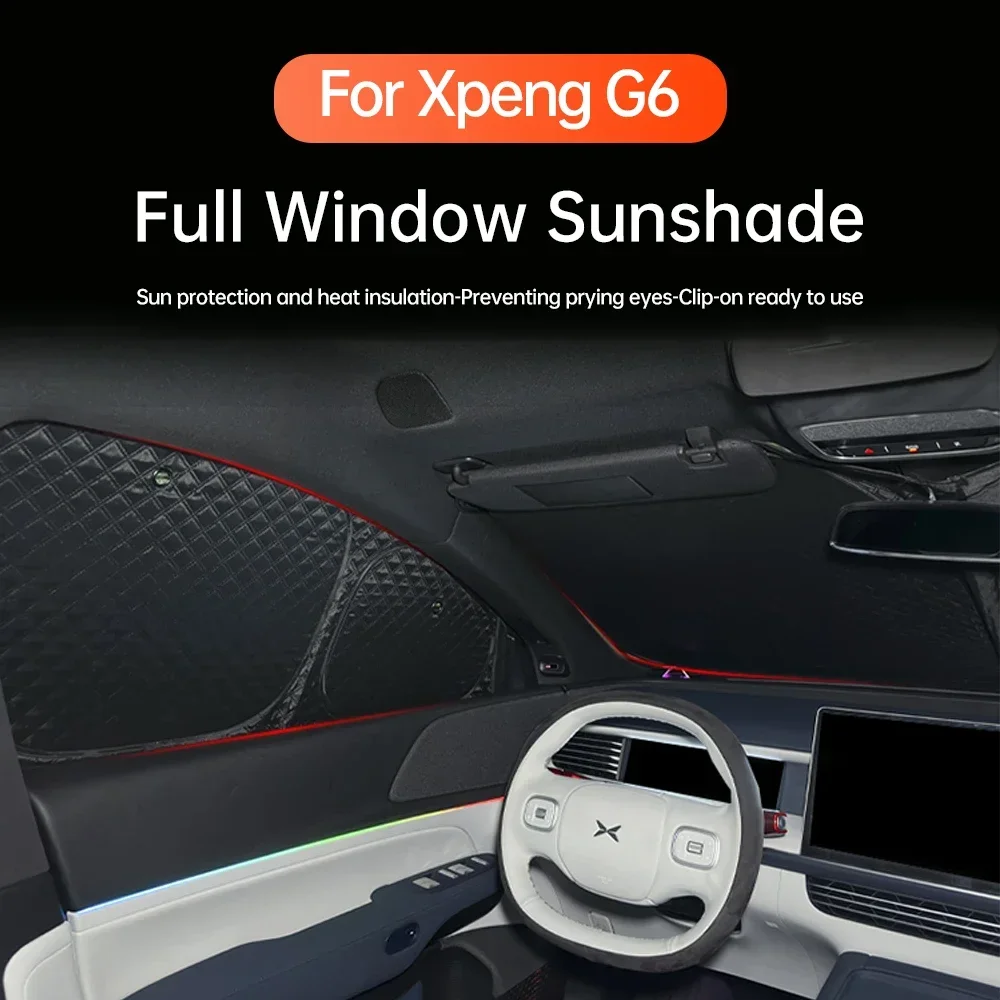 For Xpeng G6 Xiaopeng G6 2023 2024 2025 Car Window Sunshade Heat-insulating Opaque Camping Privacy Sunshade