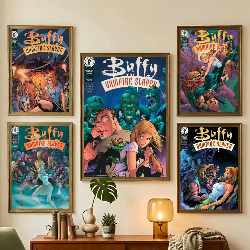 Buffy the Vampire Slayer Poster Decorative Wall Art for Living Rooms, Bedrooms, Bars & Cafés, Stylish Home Décor Gift