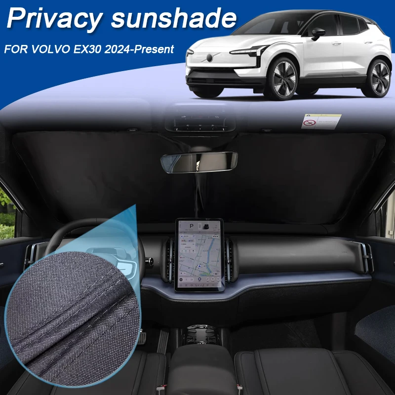 

Car Black Window Privacy Sunshade For VOLVO EX30 2024-Present Auto Anti-UV Heat Insulation Protect Cover Interior Accessory