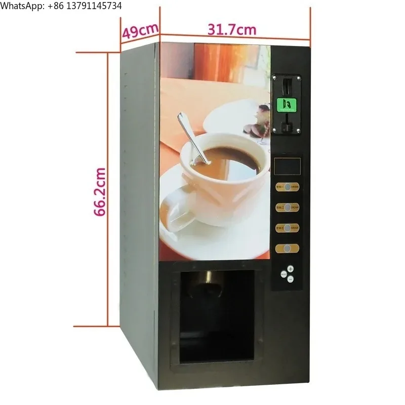 Fully Automatic Coin-operated Electric Coffee Vending Machine For Commercial Use