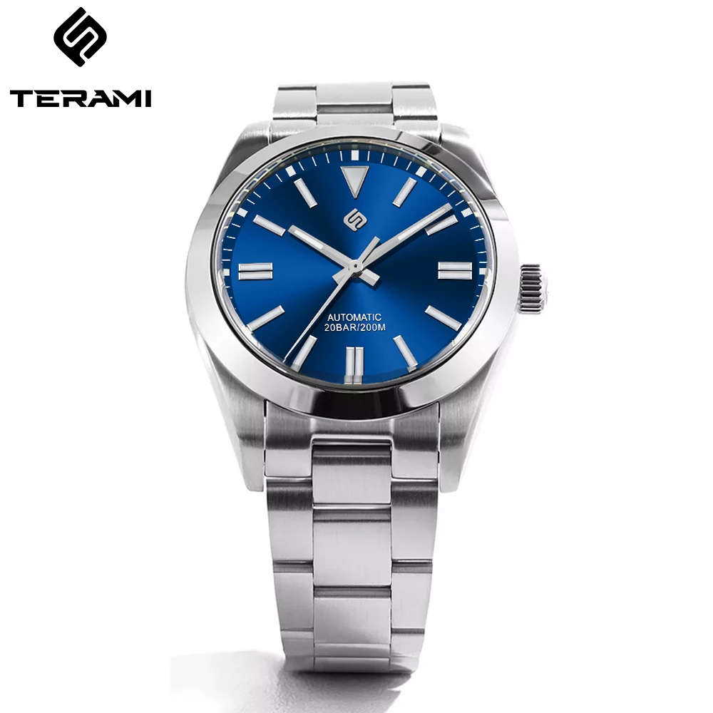 TERAMI 2024 Outdoor ​Sport Style 38mm Men Watch NH35 Automatic Waterproof 20Bar 3C Luminous watch For Men