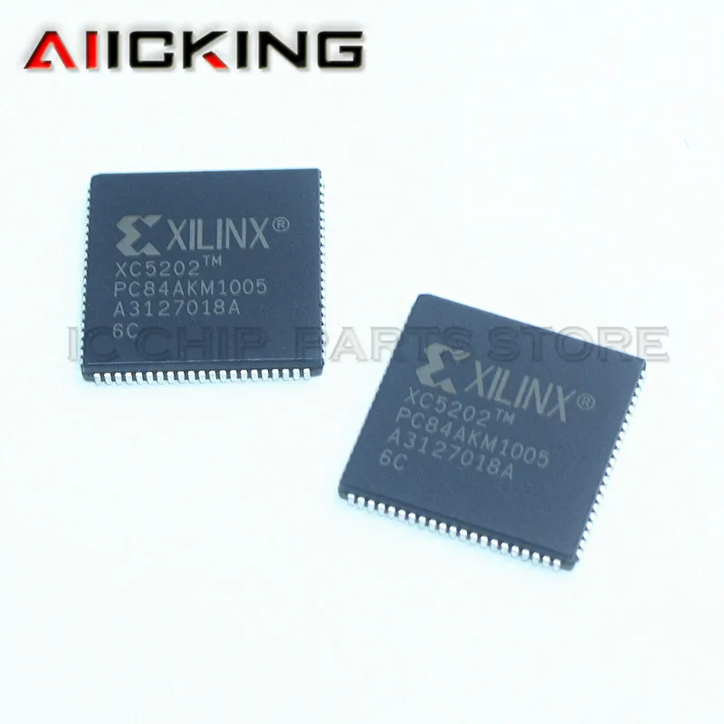 XC5202-6PC84C 2 sztuk/partii, PLCC84 FPGA XC5200 rodzina 3K bramy 256 komórki 83MHz 84Pin PLCCIC, oryginalny czip IC, w magazynie