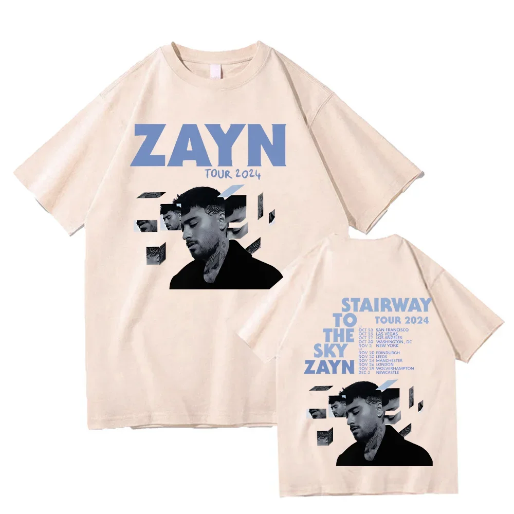 Zayn Startway To The Sky Tour Tee-shirt Zayn Malik Cotton T-shirts Unisex Short Sleeve Tee Harajuku Y2K O-neck Summer Casual Top