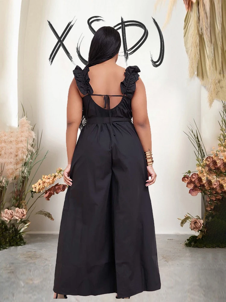 Women Jumpsuit Long Elegant Summer Sleeveless Plus Size Jumpsuit for Women 3xl 4xl 5xl 6xl Sexy Jumpsuit Wholesale Dropshipping