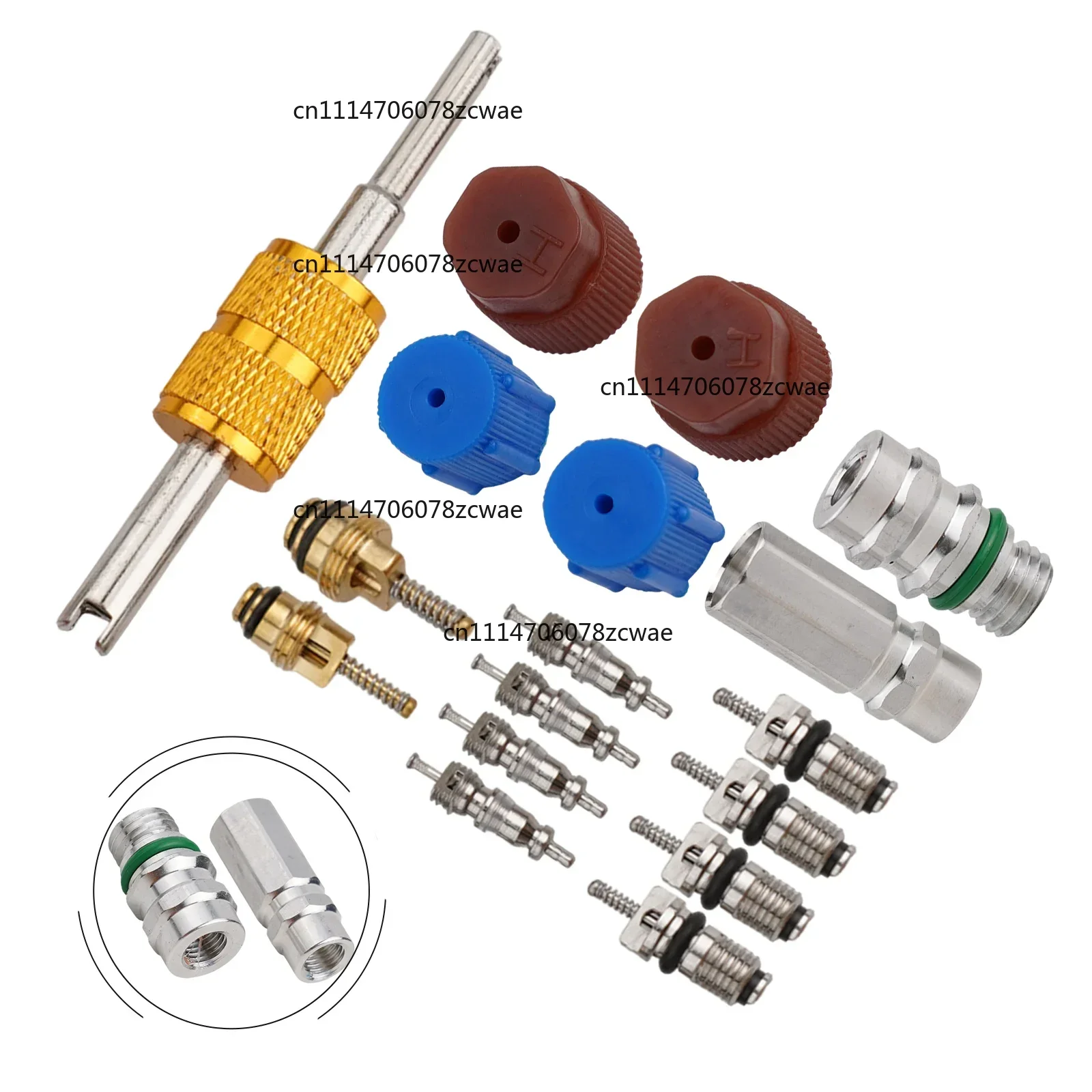 Automobile Air Conditioners For Car Air Conditioners Air Conditioning Valve Core AC Valve Core Kit High-quality Brass
