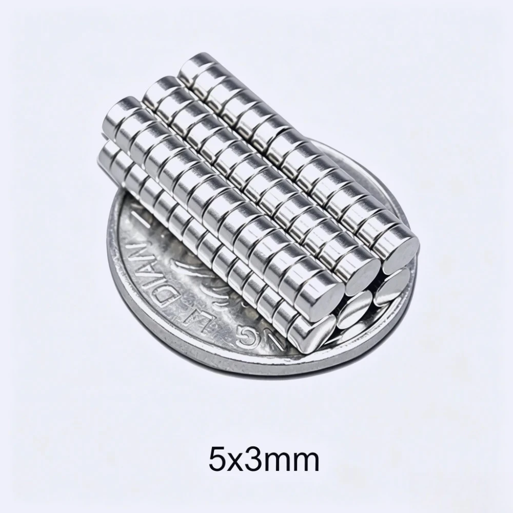 5x3 Small Round Magnet 5mm X 3mm Neodymium Disc Magnet 5x3mm Permanent NdFeB Magnets Strong 5*3 Electro Magnetics