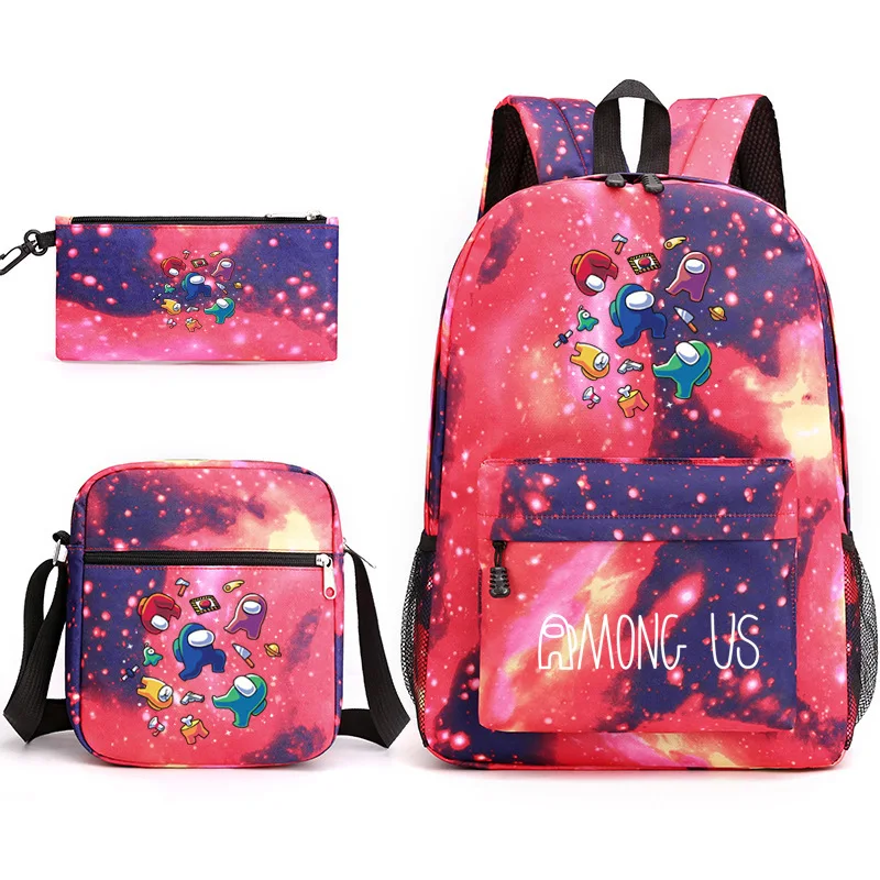 Game Among Us Space Werwolf Killer Student Schultasche Rucksack Kleine Umhängetasche Federmäppchen