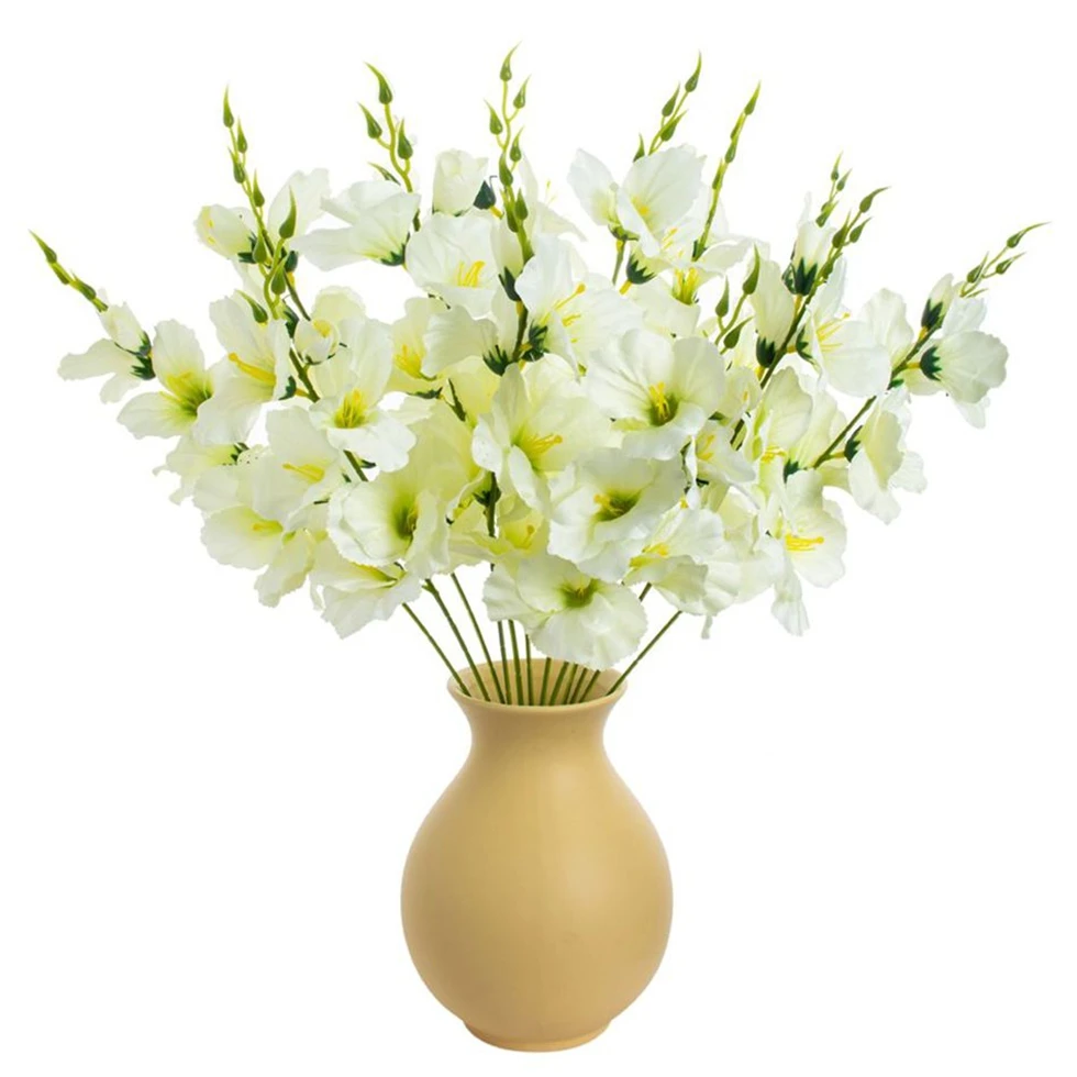 العثة الاصطناعية السحلية زهور الزفاف جدار المنزل السنة الجديدة ديكور زخرفة باقة الزفاف خلفية ترتيب فني داخلي #4